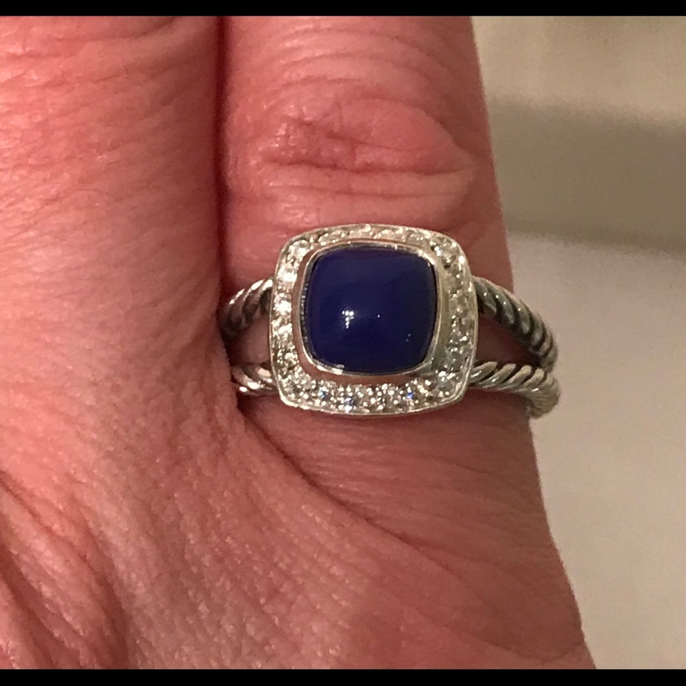 DAVID YURMAN Petite Albion ring w/Lapis Lazuli size 5 1/2 Gorgeous.